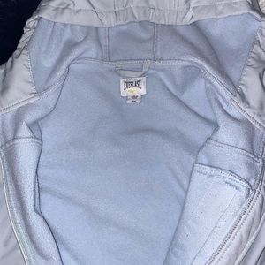 Powder blue zip up jacket worn twice